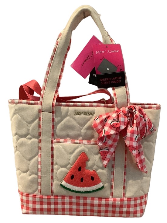 Betsey Johnson Handbags - Betsey Johnson Watermelon Canvas Tote Bag Viral New